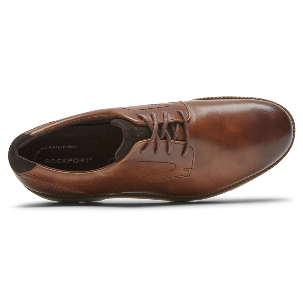 Rockport Mens Bradlee Plain Toe - Oxfords Brown - EIC902651